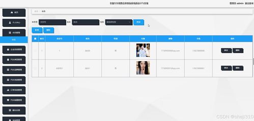 全国汽车销售信息查询系统的设计与实现
